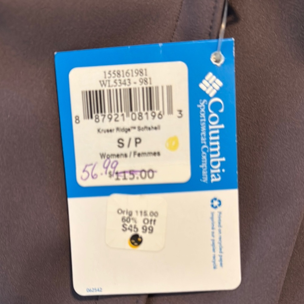 Columbia Charcoal Softshell Jacket - Picture 6 of 6